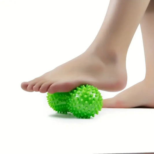 Spikey Peanut Massage Roller green