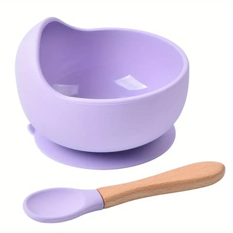 silicone bowl purple