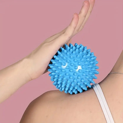 spikey massage ball blue