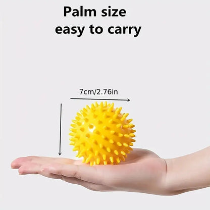 spikey massage ball yellow